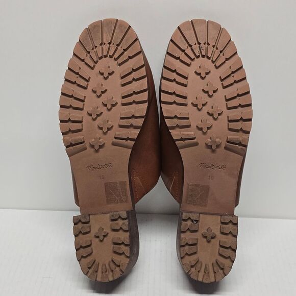 NOT FOR SALE Madewell The Mindy Lugsole Mule in Leather Cognac Brown Size 10 - Picture 7 of 9